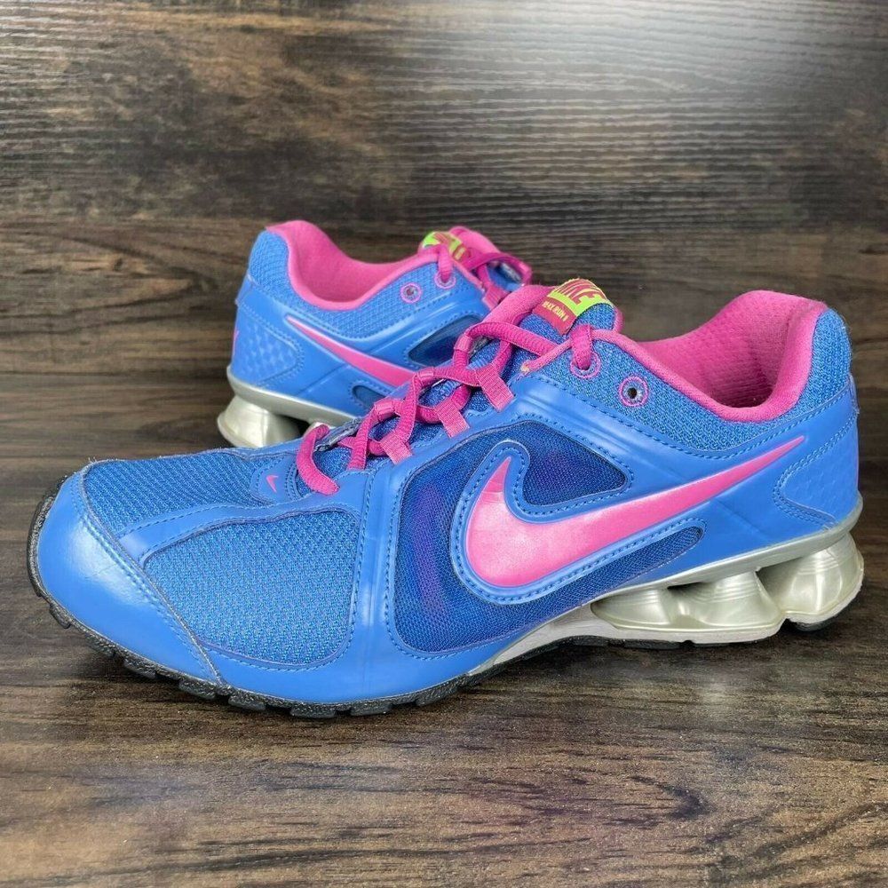 Nike Reax Run 8 Running Blue Pink Neon Sneaker Women’s Size 8.5 599562-400